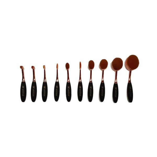Set de 10 Pinceaux Ovales Pro — Fini Aérographe
